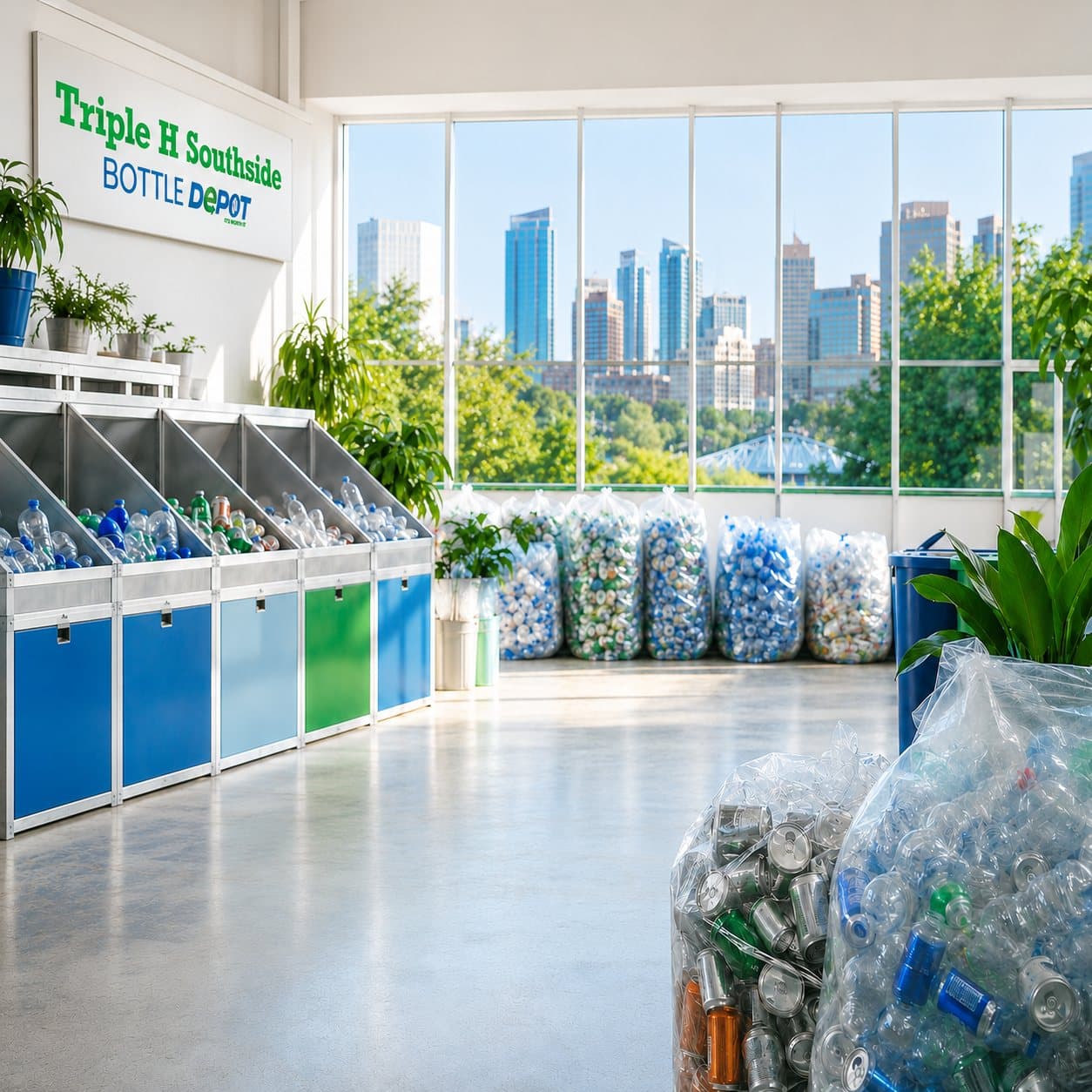Inside Triple H Southside Bottle Depot