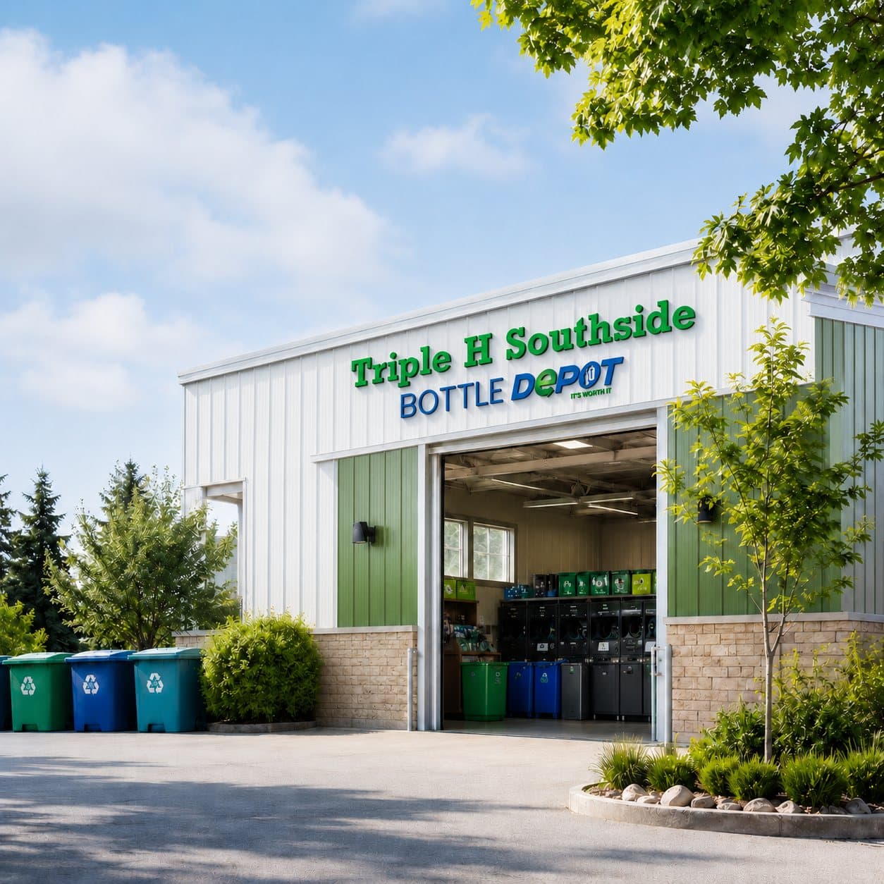 Triple H Southside Bottle Depot storefront in Edmonton